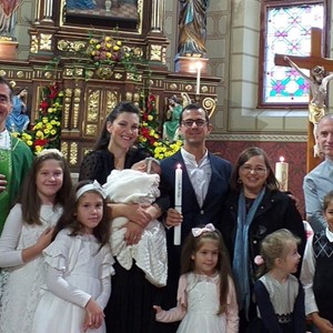 Preč. Norbert Koprivec krstio Rebeku, peto dijete obitelji Brabenec